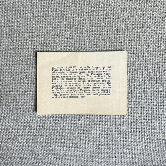 Jackson Square New Orleans Louisiana Mini Postcard - Picture 5 of 7